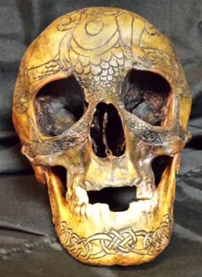 Real Human Skull, Mermaid Queen by Zane Wylie
