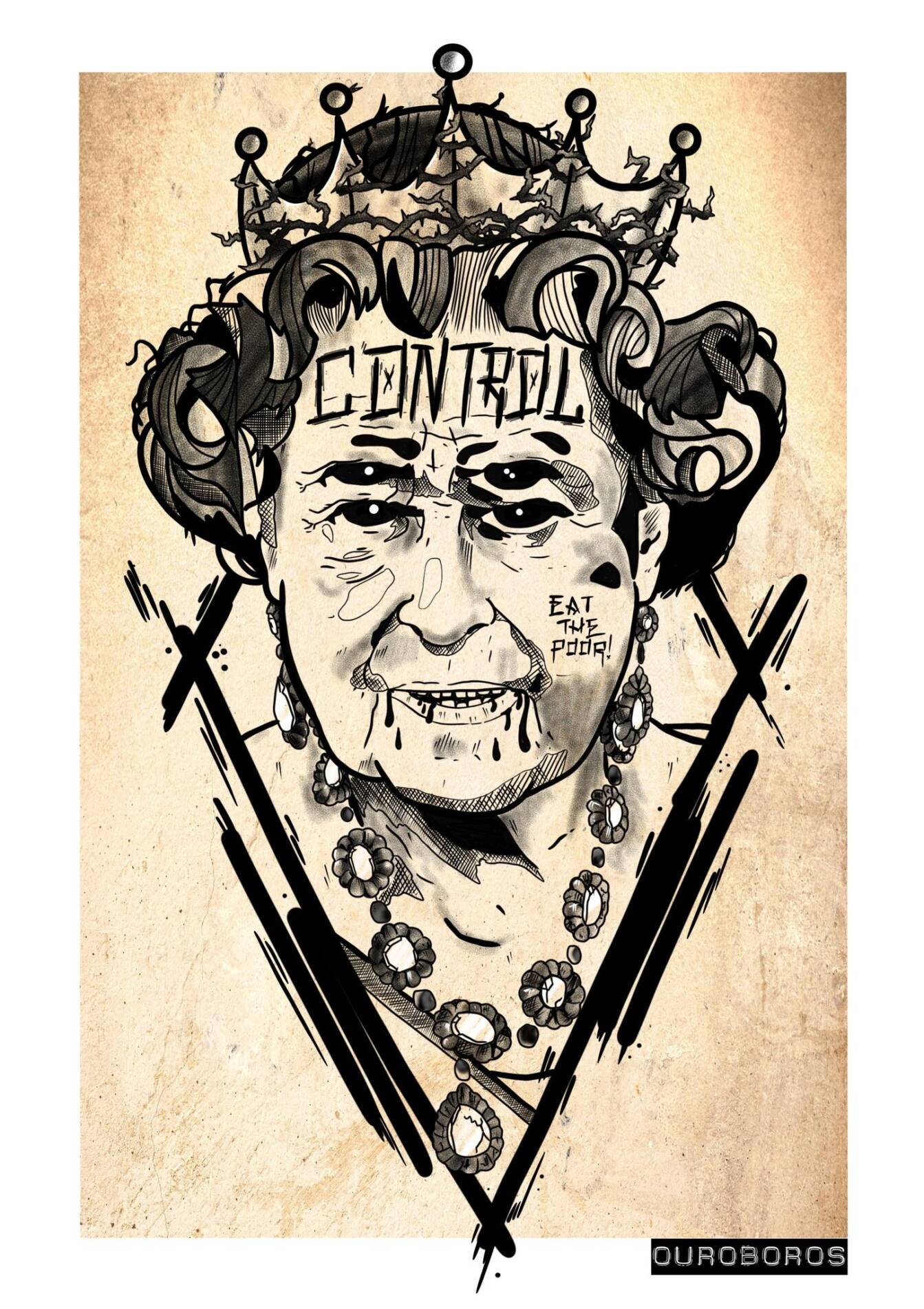 dark-trash-queen-elizabeth-by-sean-prendergast-dark-art-prints-for