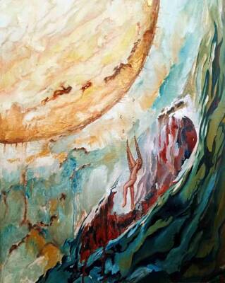 Icarus mythological scene by Andrei Tabone