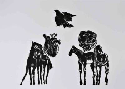 Four Dark Horses by Rachel Bonnici