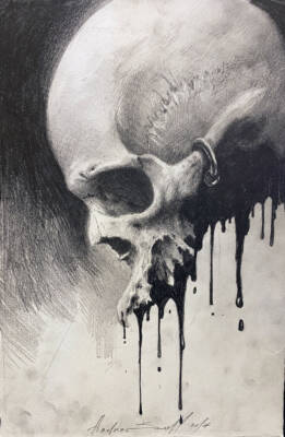 pierced skull by Andrey Skull