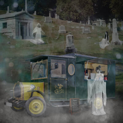 Tea Time at the Cemetery by Linda Lewis