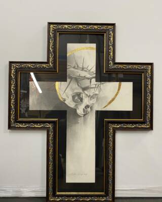 on the cross by Andrey Skull