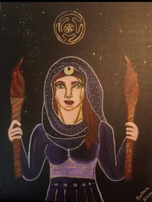 Hekate, Goddess of the Crossroads by Barbara Kring