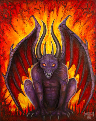 Demon Lord – 20" x 16" by Dream Bleed Arts