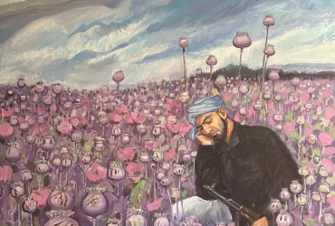 Man in a Poppy Field