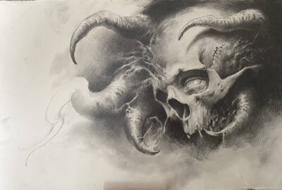 evil tentacles by Andrey Skull