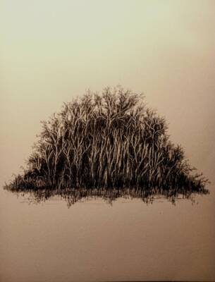 Crannog, Winter by Gavin Porter