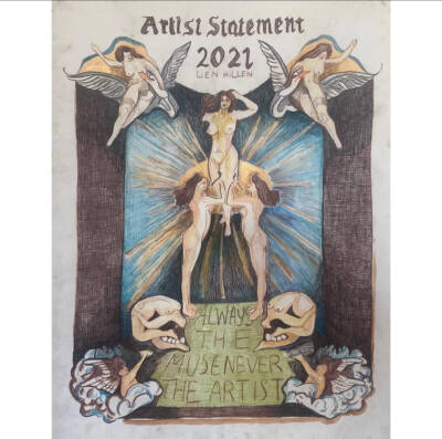 Artist statement 2021 Lien Hillen: always the muse never the artist. by Lien Hillen