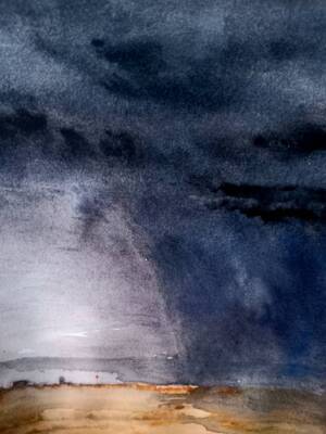 Downpour near Ballagh by Gavin Porter