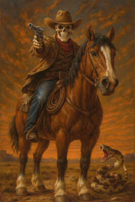 Old School Rider series: Death rides the high planes by Robert J. Perry