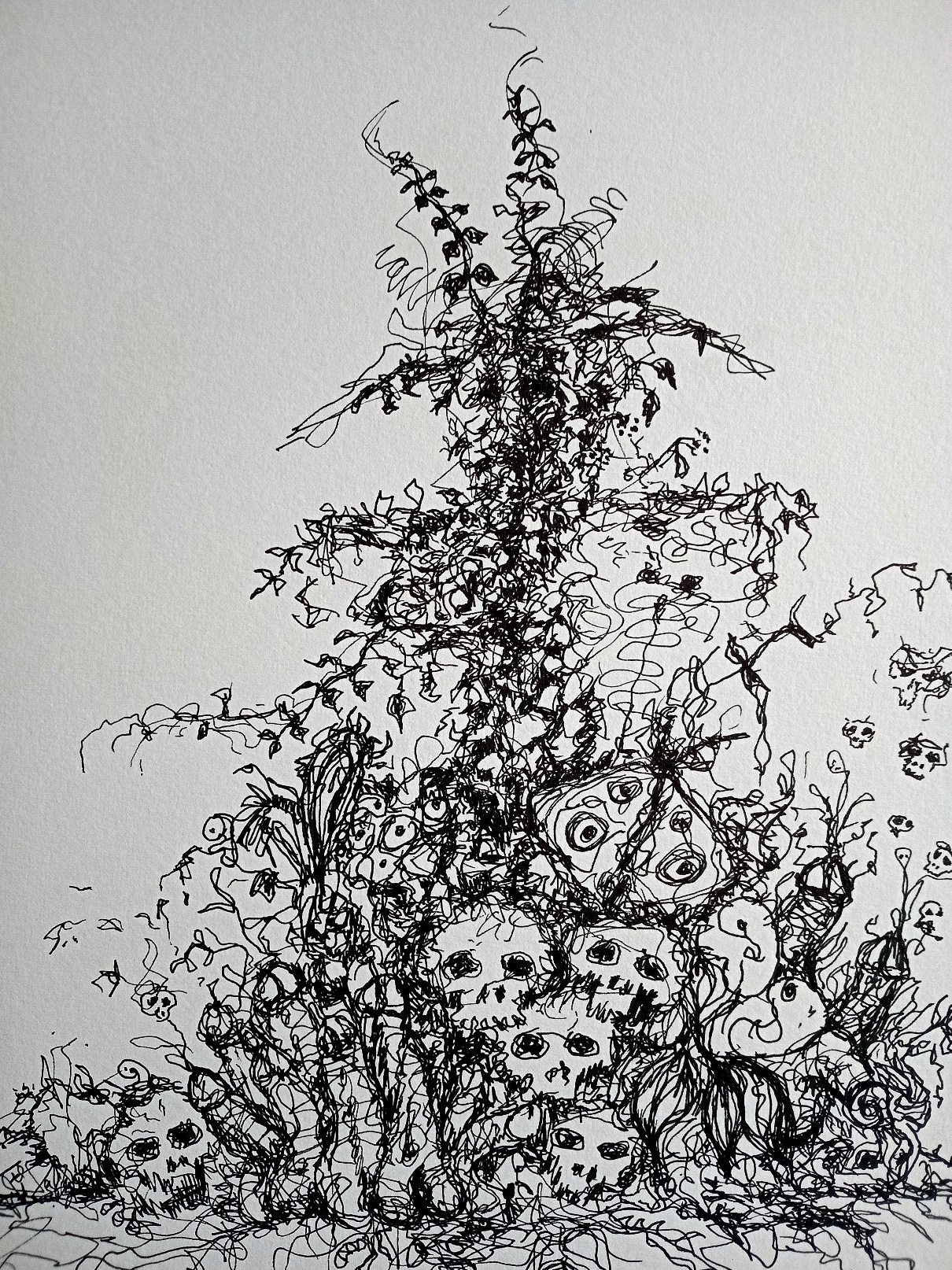 The Apparation at Ahanagh Graveyard by Gavin Porter, dark Drawings for ...