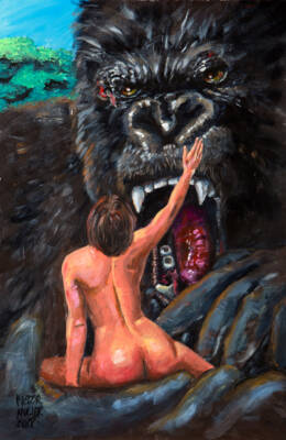 King Kong doesn’t only fall in love with blondes by Pictor Mulier