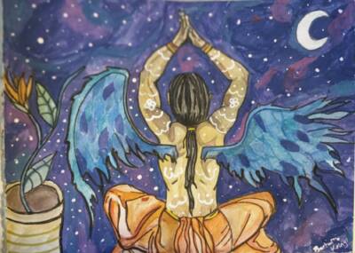 When He Meditates by Barbara Kring