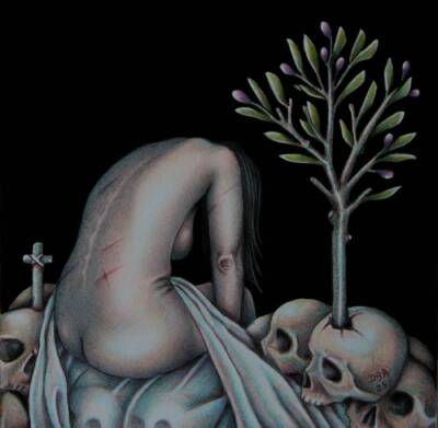 Penitent Magdalene by Antonio De Blasi