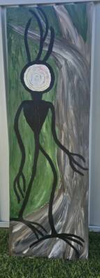 Portal Man Walking amoung us by April Rose