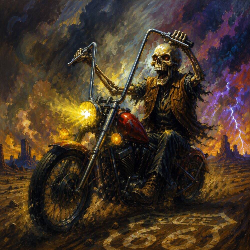 Series: Old School Rider-Route 66 by Robert J. Perry