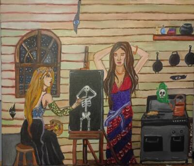 The Sorceress and Her Model by Barbara Kring