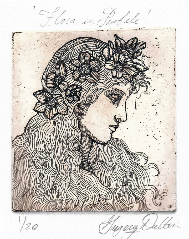Flora in profile by Gregory Dalton